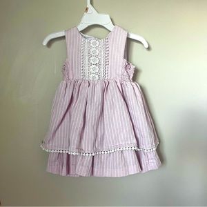 Pink Ruffle Dress 2 Piece Set 18M